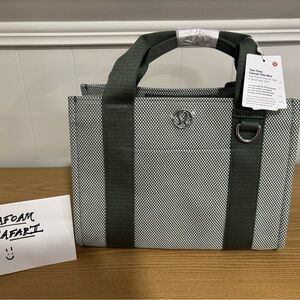 NWT Lululemon Green Canvas Mini Tote Bag